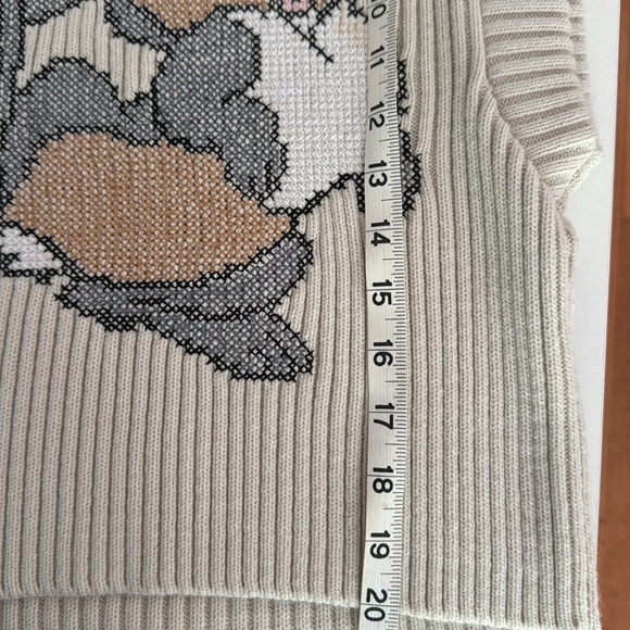 Zara Cream Knit Sweater Vest - Picture 5 of 5